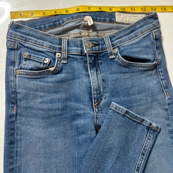 Rag & Bone Sz 27 Denim Jeans Skinny Pockets Brimfield Wash W1502K520 Made In USA - Picture 11 of 15